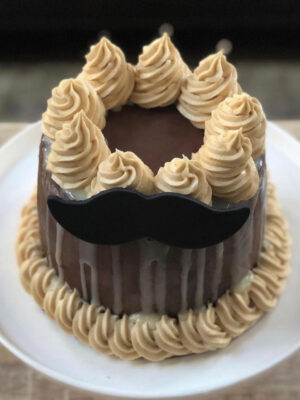 Chocolate mud Cake with Chocolate Ganache and Coffee Buttercream